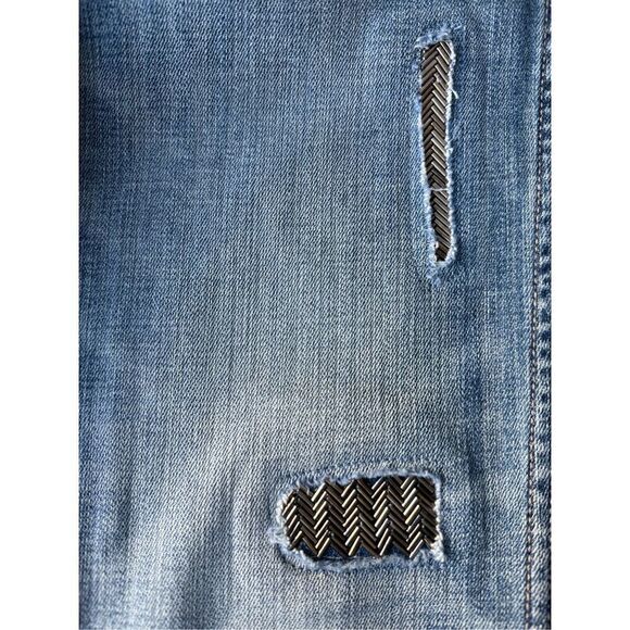 White House Black Market High-Rise Everyday Soft Denim Distressed Straight Jeans - Picture 10 of 11